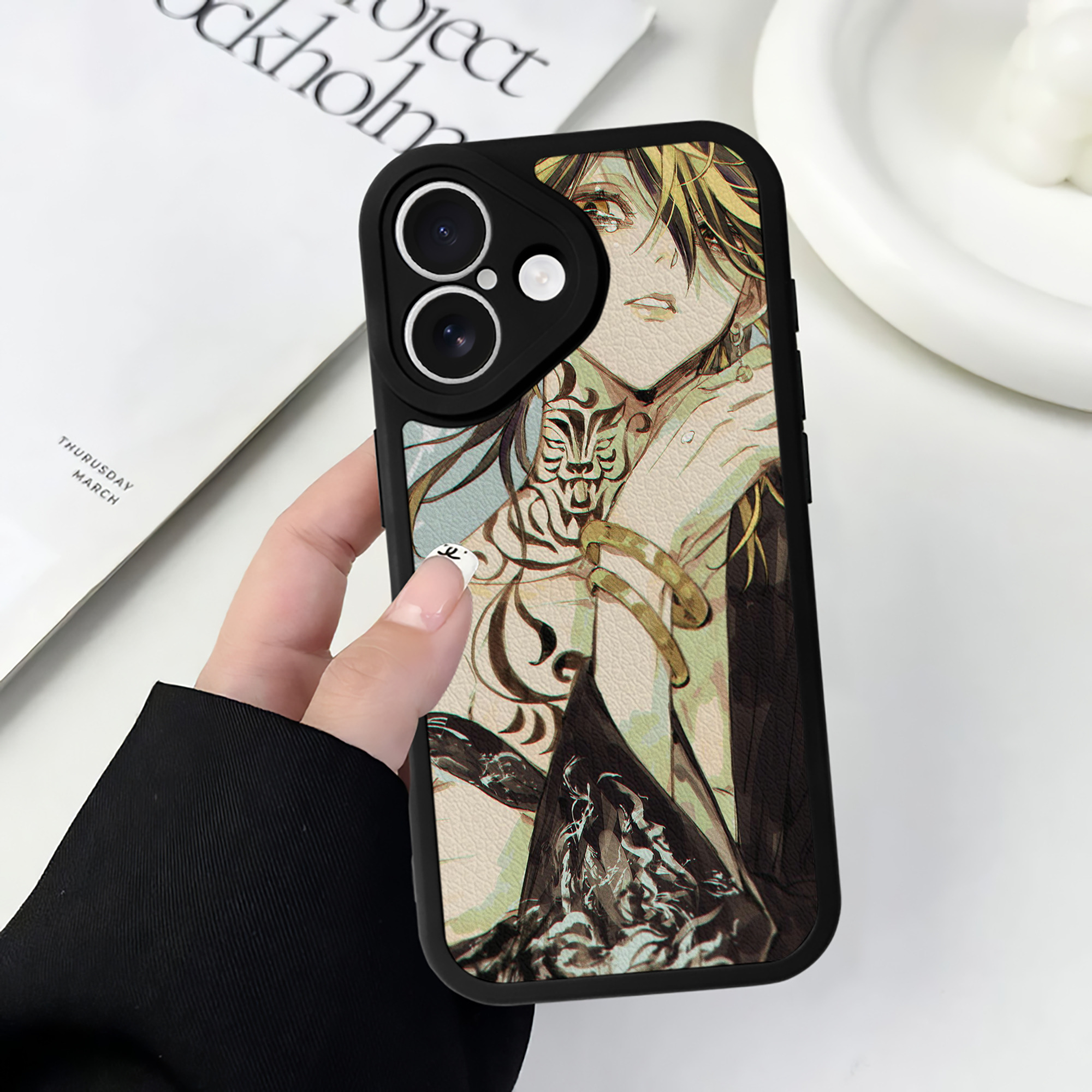 （画像用） 東京リベンジャーズ Tokyo Revengers 【iPhone 16シリーズ対応】シリコンスマホケース（レザー調） 材質：シリコン